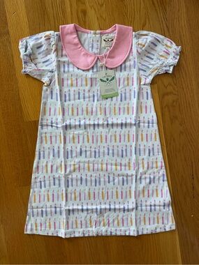 The Oaks Pink-Collar Candle Print Nightgown for Girls